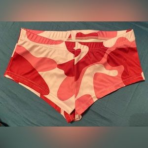 Hot Pink Camo Workout Shorts, Booty Shorts, Size Small - No Longer Made!